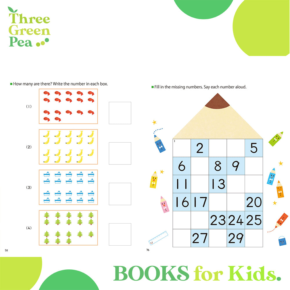 Kumon Math Skills Workbooks - My Book of Numbers 1-30 [Revised Edition] [C2-4]