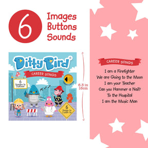 Ditty Bird Career Songs Sounds Book [Authentic] - Audio Sound Book for Children Ages 1+ Ready Stocks [B1-2]