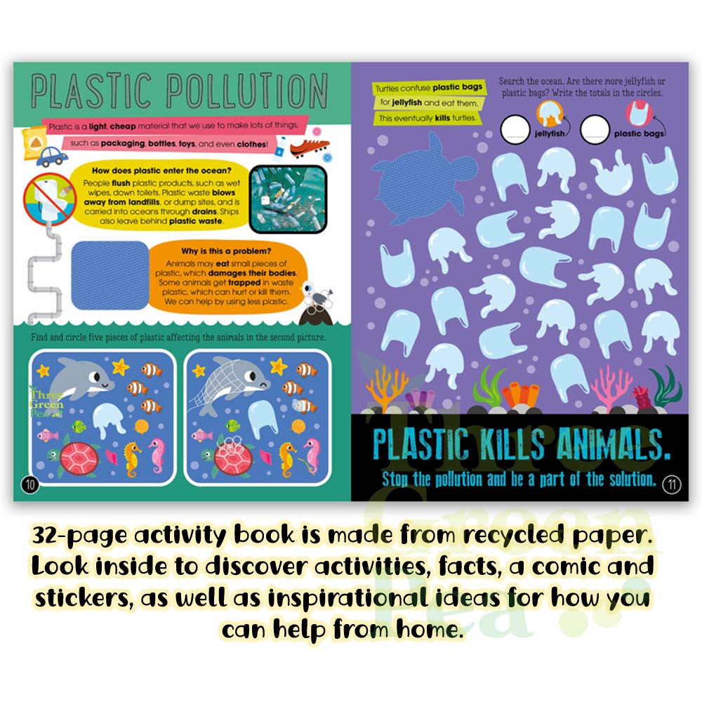 Children Education and Activity Book Being Kind to the World / Helping Save our Animals / Caring for Our Oceans / Looking after Nature Suitable for Age 5 and above