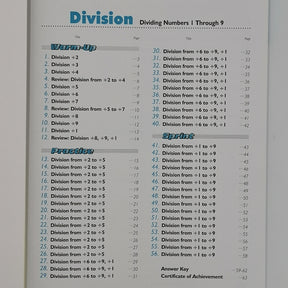 Kumon Speed & Accuracy Math Workbook - Division