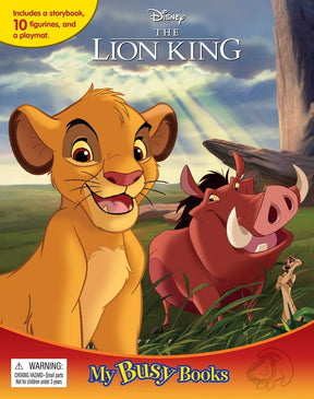 My Busy Book - Disney The Lion King| 10 Figurines, 1 Playmat and 1 Story Board Book Great Gift Ideas for Children [B1-1]