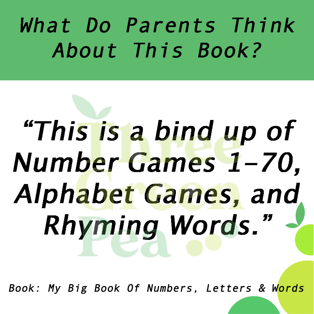Kumon Workbook - My Big Book of Numbers, Letters, and Words