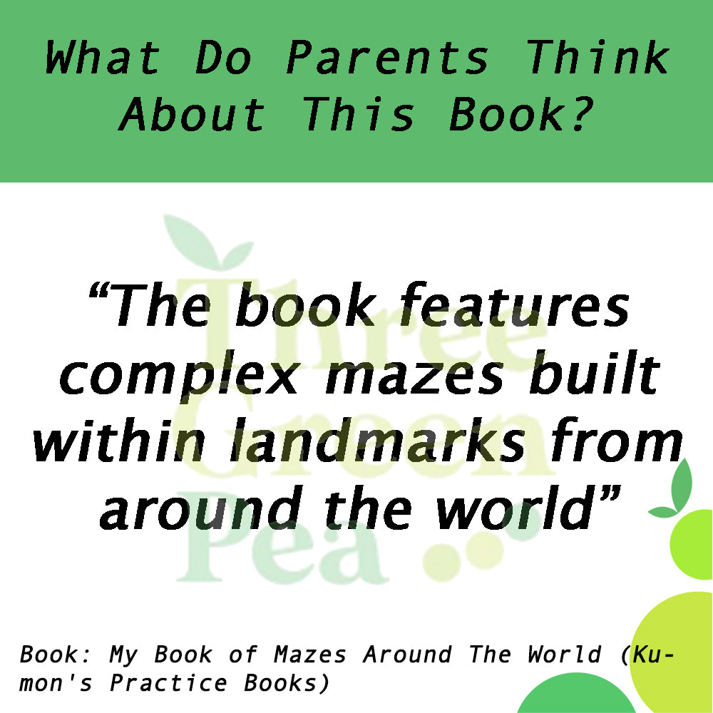 Kumon Basic Skills Workbooks - My Book of Mazes: Around the World