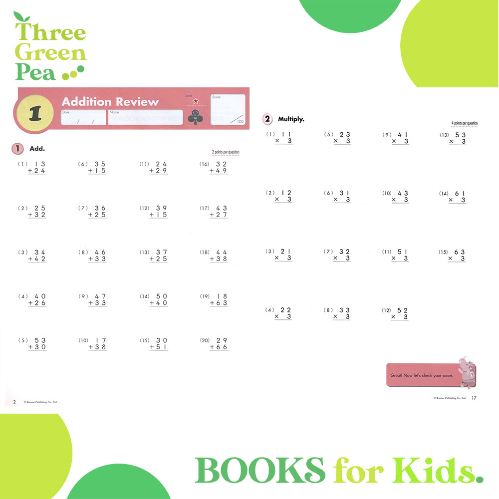 Kumon Math Workbook - Grade 4 Multiplication