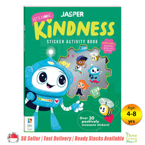 Jasper Let's Choose Kindness - Sticker Activity Book | with Stickers, Activity Cards, Games, Learning Adventure