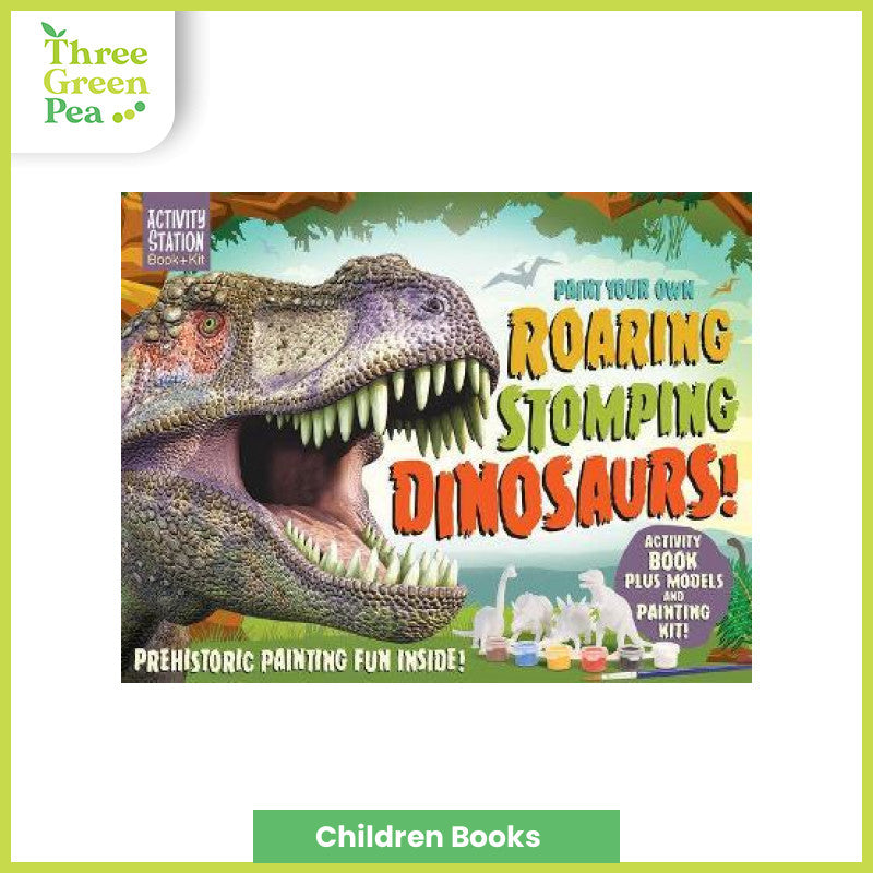 Children Activity Box Set | Paint Your Own Roaring Stomping Dinosaurs! | Fun / Interactive | Suitable for Age 5 yo and above
