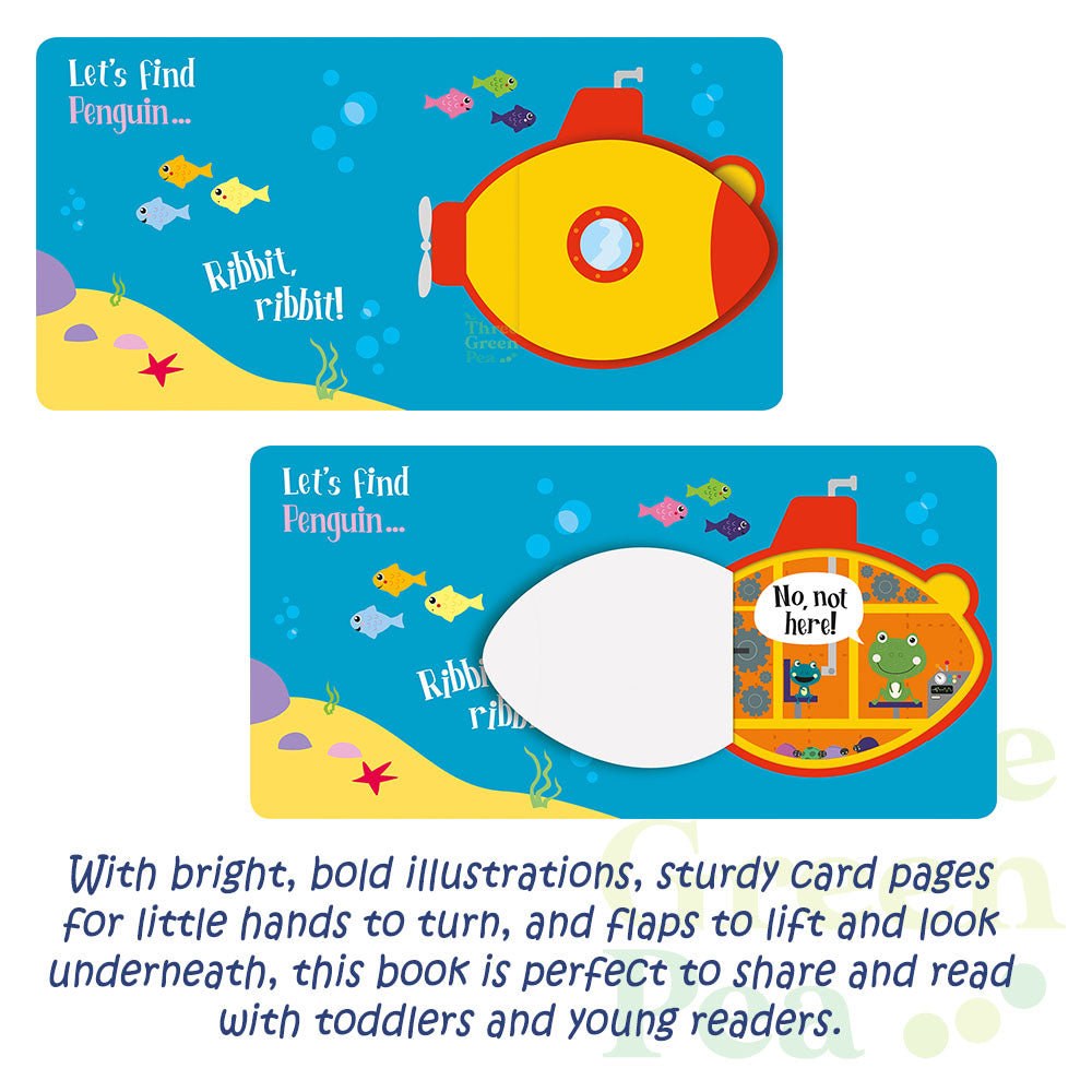 Children Board Books for ages 1 and above | Lift the flap - Let's Find Dinosaurs / Owl / Cat / Dog / Penguin