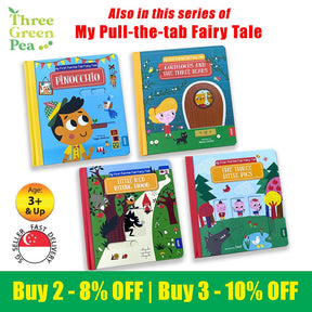 My First Pull-the-tab Fairy Tale Board Book - Goldilocks and the Three Bears For Children Ages 3+ Interactive Storytelling with Kids [B3-4]