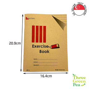 Exercise Books (Single Line or three lines) for Practice - School Stationery [Bundle of 10]