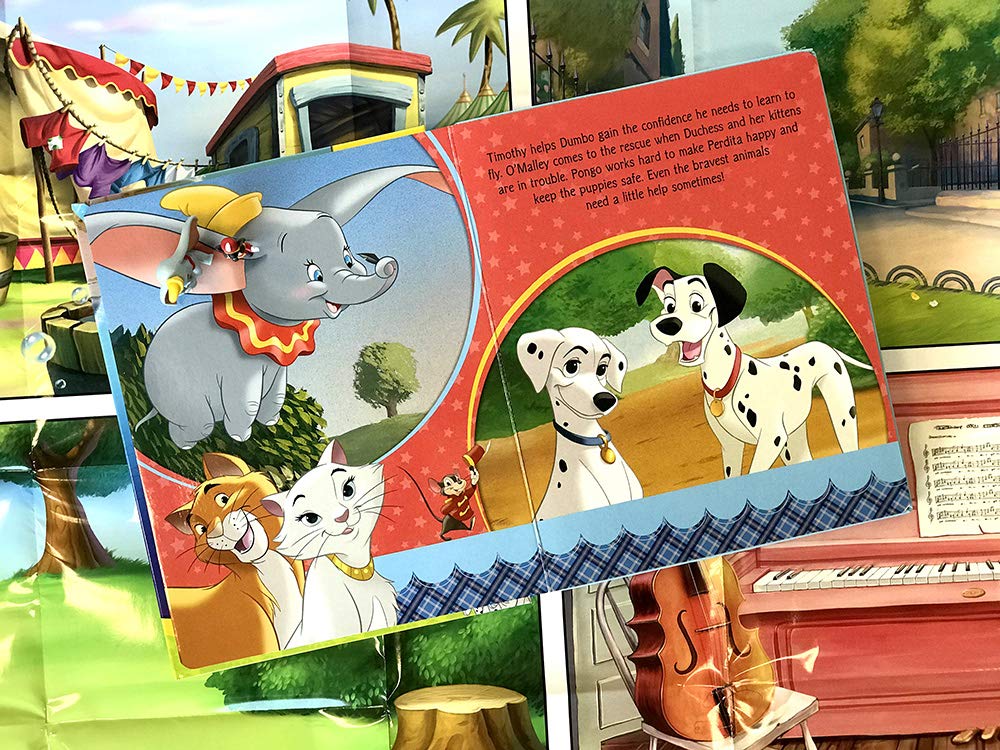 My Busy Book - Disney Tails of Adventures | 10 Figurines, 1 Playmat and 1 Story Board Book | Great Gift Ideas for Children