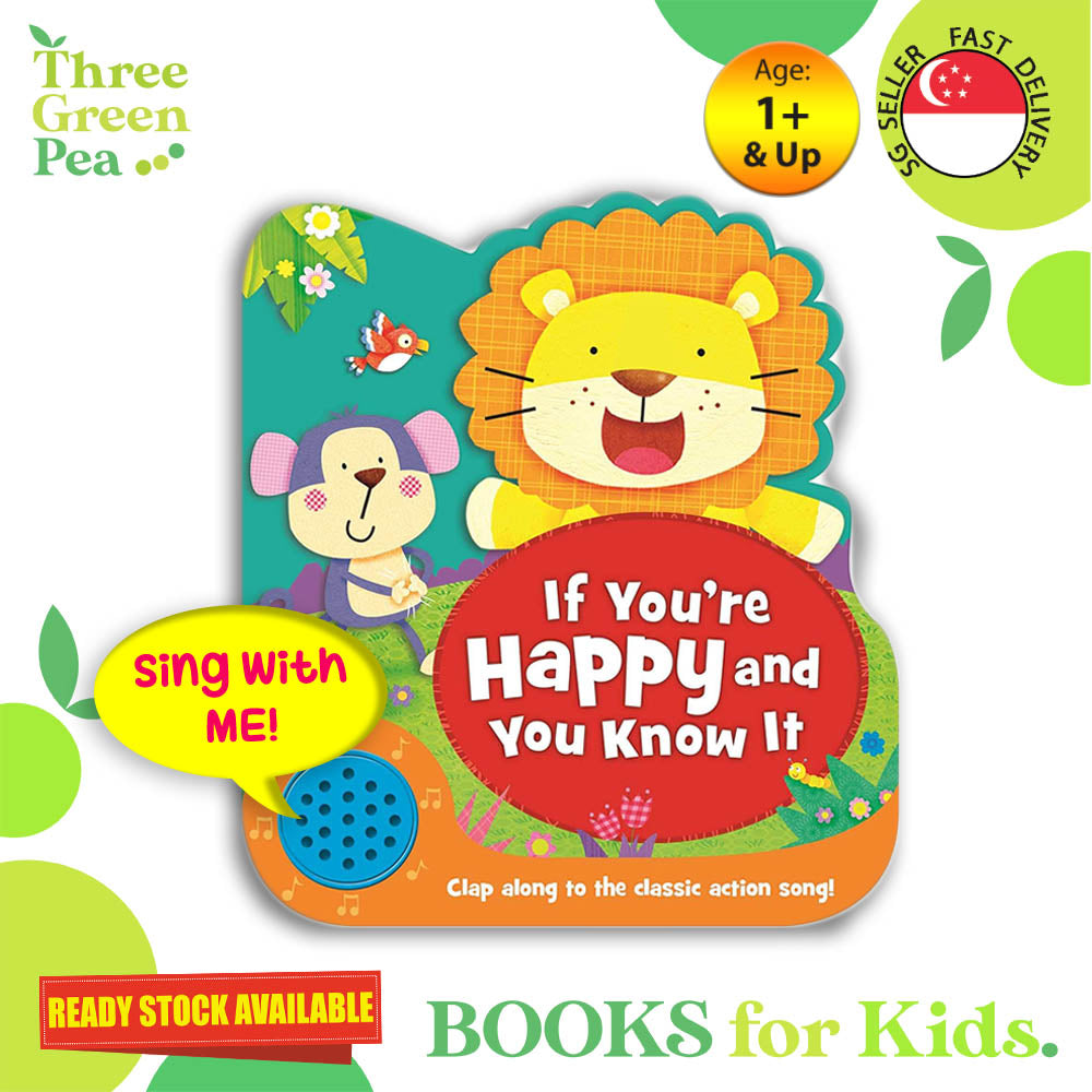 Shaped Sound Board Books for Toddlers : If You're Happy and you know it - Read-Along Storybooks - For Babies & Toddlers