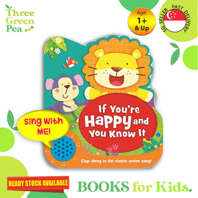 Shaped Sound Board Books for Toddlers : If You're Happy and you know it - Read-Along Storybooks - For Babies & Toddlers