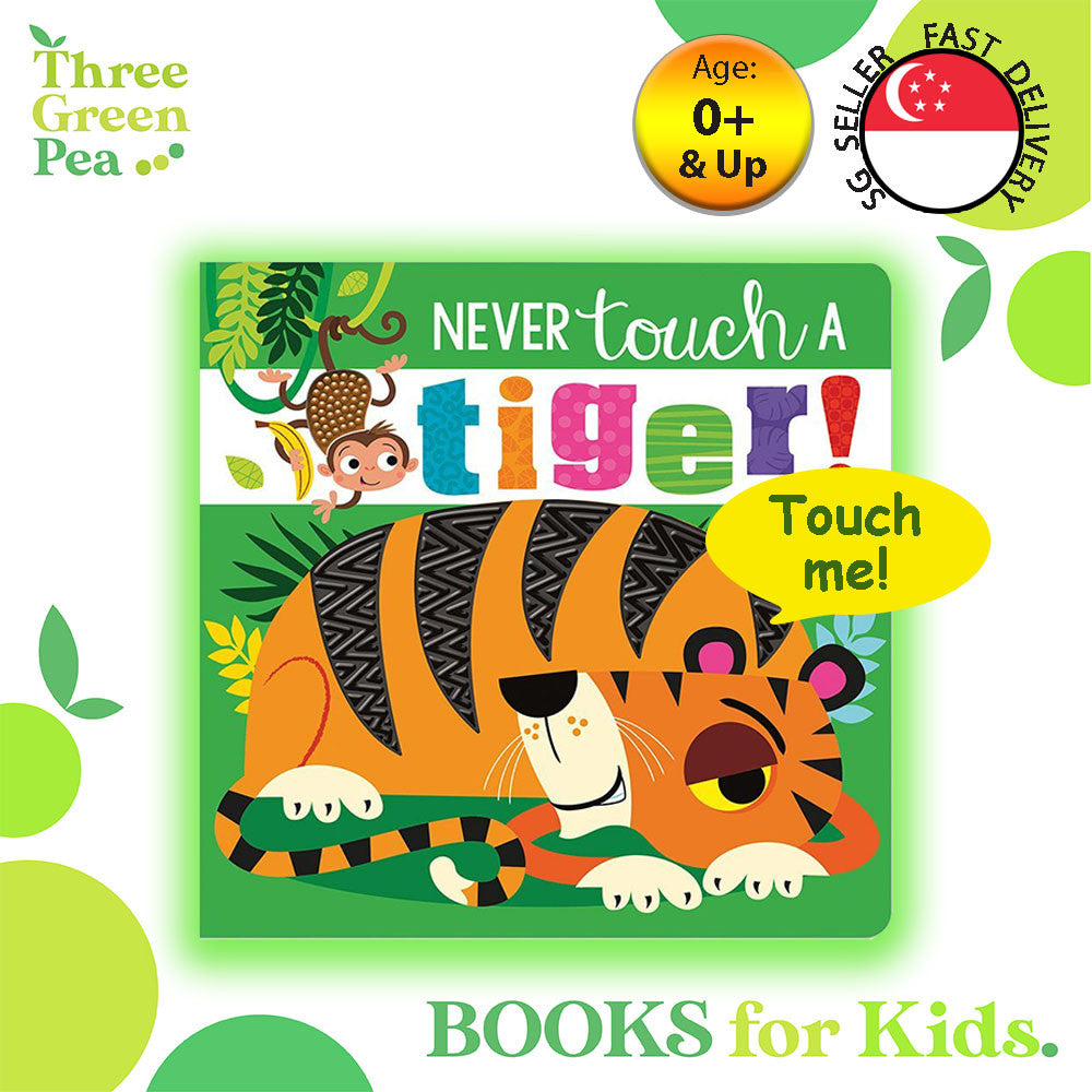 Touch and Feel Book Never Touch a Tiger Children Board Book for babies [B1-1]