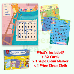 Pinwheel Early Learning Wipe Clean Activity Card Games - Interactive Brain Development Games for Ages 3+ | Brain Teaser/Totally Dotty/Amazing Mazes/Word Search | Great Gift Idea for Children