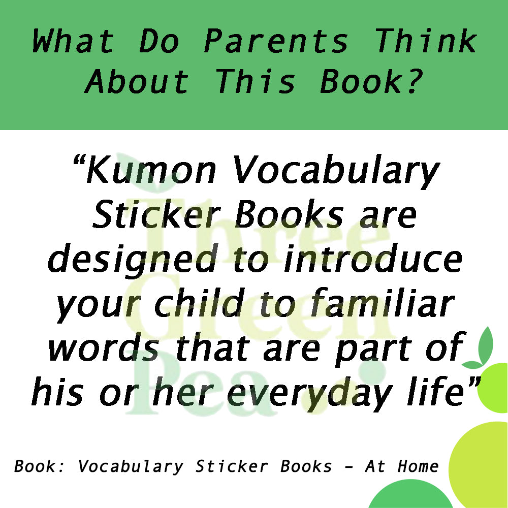 Kumon Vocabulary Sticker Books – At Home