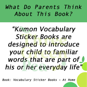 Kumon Vocabulary Sticker Books – At Home