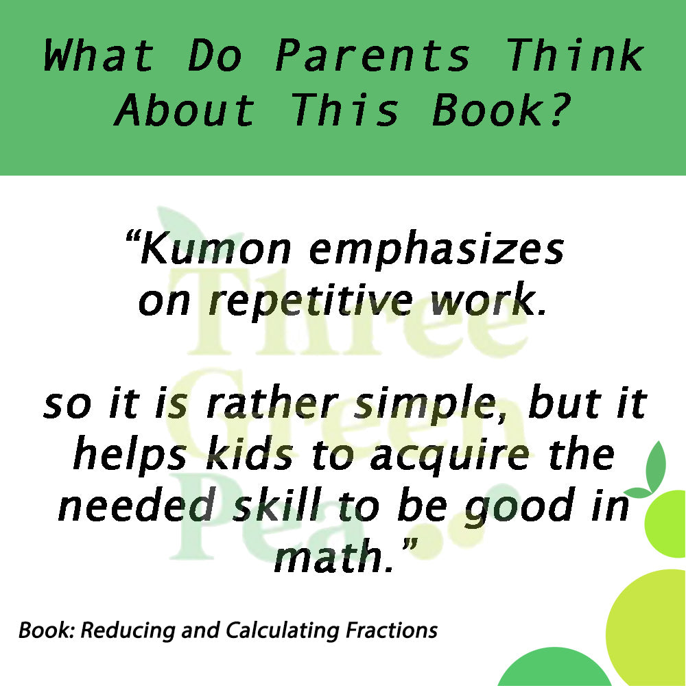 [Original] Kumon Math Workbooks - Focus On - Reducing and Calculating Fractions