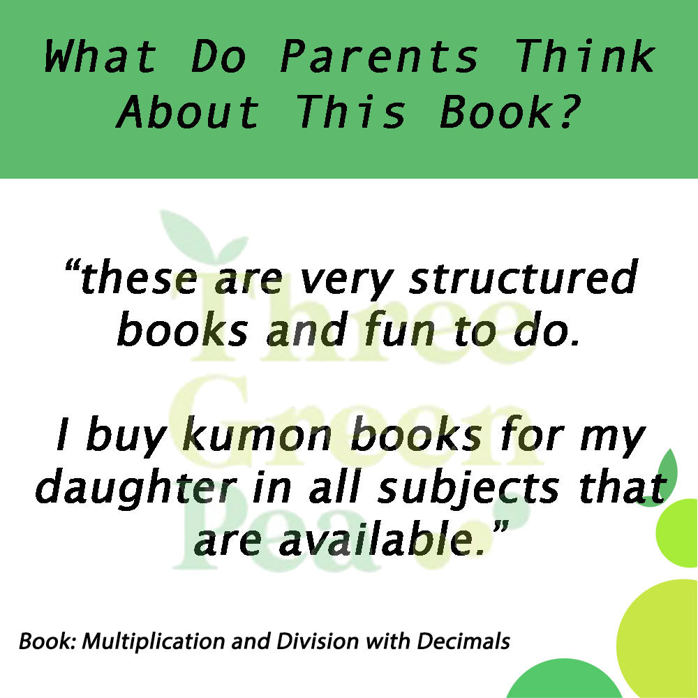 [Original] Kumon Math Workbooks - Focus On - Multiplication and Division with Decimals