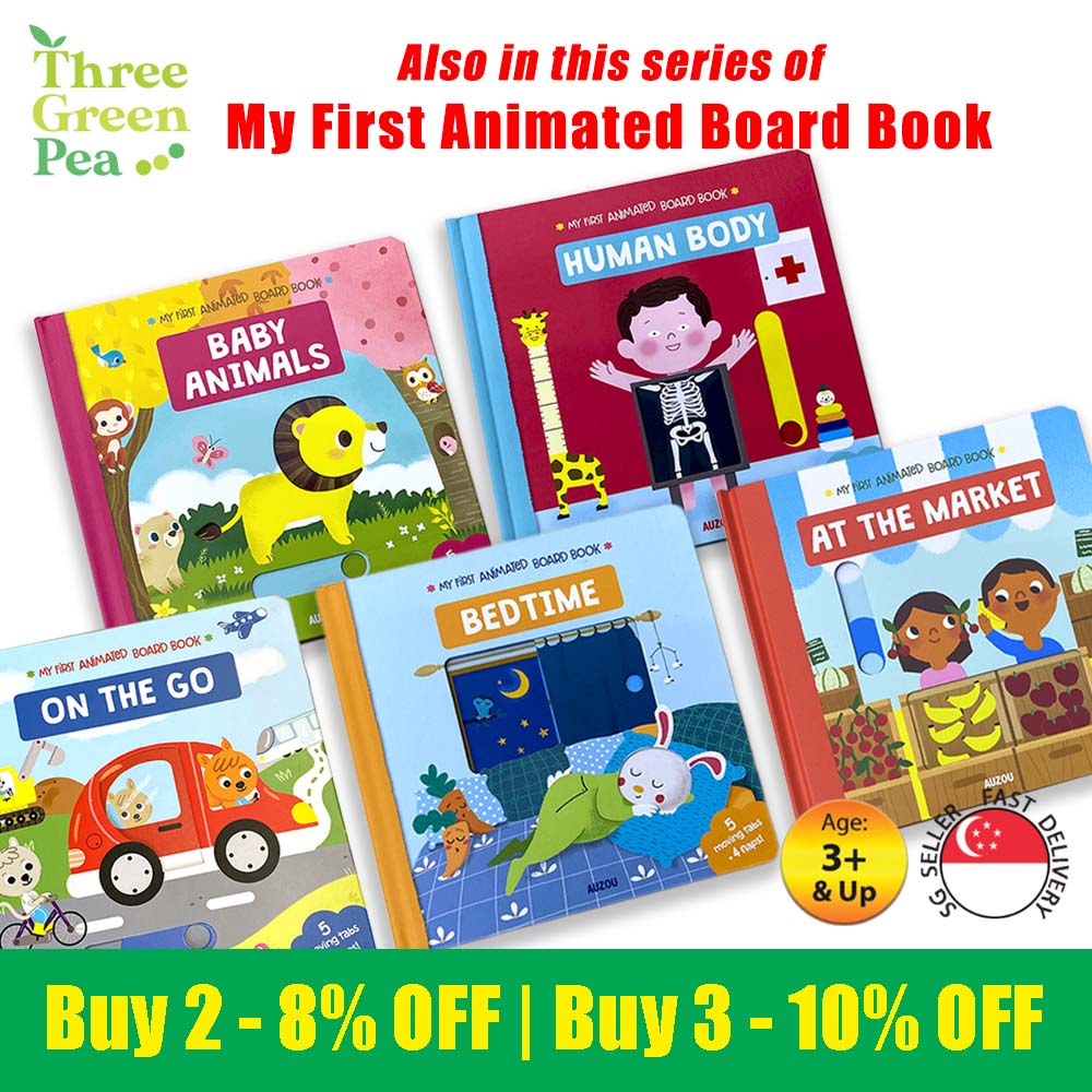 My First Animated Board Book - At the Market | For Children Ages 3+ | Interactive Storytelling with Kids
