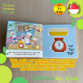 Pop Out and Play Children Board book - Cook's Baking Set - Suitable for children age 1 and above