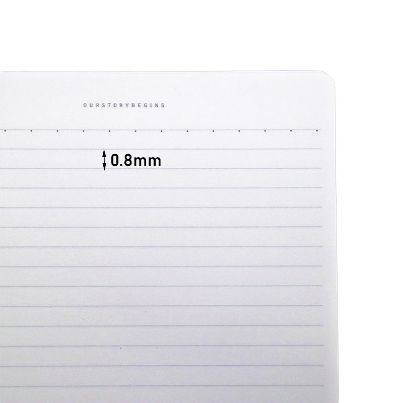 [Pack of 3] A5/B5 Size Journal Notebook (minimalist style) - Soft Cover Single-Line with wire binding