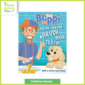 Interactive Children Board Book - Blippi | Brush, Brush, Brush your teeth! | Suitable for Age 3 yo and above