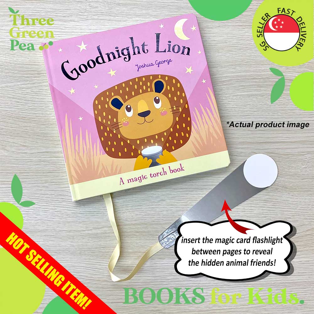 Goodnight Lion - Magic Torchlight Interactive Board Book Children Books Bedtime Story