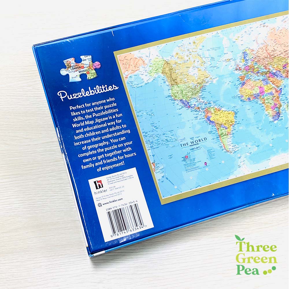 Jigsaw Puzzle for Adults - 500 pieces World Map / Flags of the World (Puzzlebilities) - Great Gift Ideas [B2-1]