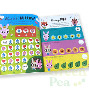 Children Stickers n Puzzles Activity Book | Bunnicorn n Friends with Googly-eye Stickers | Suitable for Age 3 and Above | Engaging, Motor Skills n Brain Development