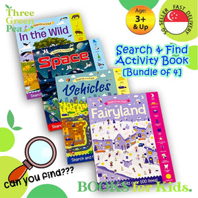 [Bundle Deal] 4 Books of Search and Find Fun Activity Books in 4 Different Themes for Children Ages 3 and above