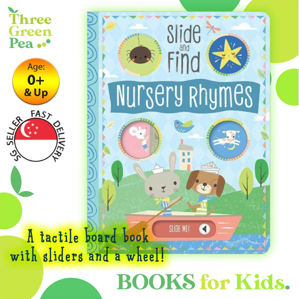 Nursery Rhymes Children Books with Slide and Find Interactive Board Book