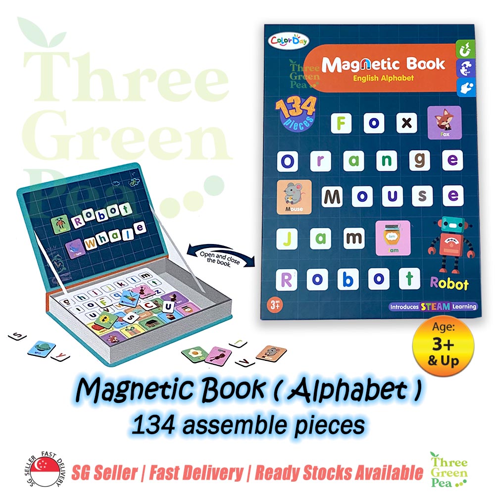 Magnetic Book Toy for Children Age 3 and above [Pretend Play] | Animal Magnet | Girl Costume | Boy Costume | Vehicles Magnet | Learn Alphabet | Learn Geometric | Traffic - Great Gift Ideas