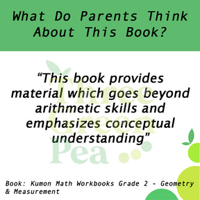 Kumon Math Workbooks Grade 2 - Geometry & Measurement [C1-2]