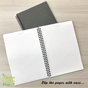 [Pack of 3] A5/B5 Size Journal Notebook (minimalist style) - Soft Cover Single-Line with wire binding