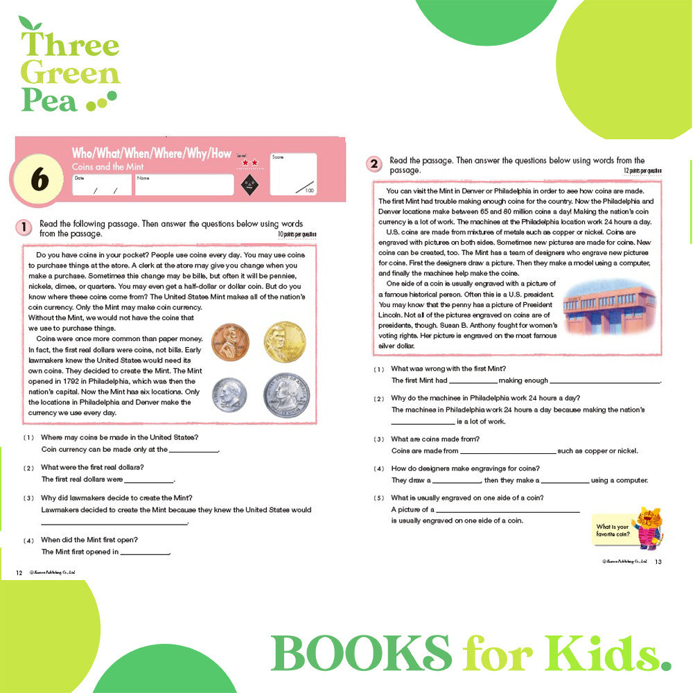 Kumon Reading Workbooks Grade 4 READING [C1-1]