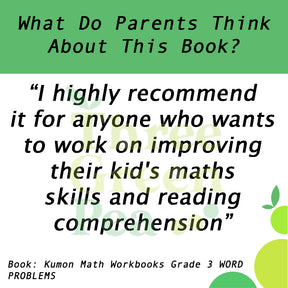 Kumon Math Workbooks Grade 3 WORD PROBLEMS