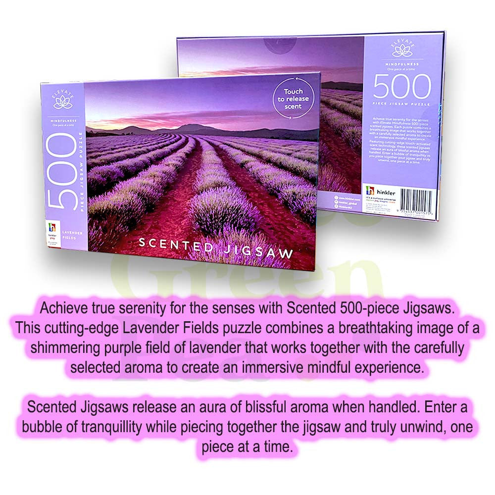 Jigsaw Puzzle (Scented) for Adults - 500 pcs Lavender Fields (with Lavender Scent) - Great as Gift Ideas [B2-1]