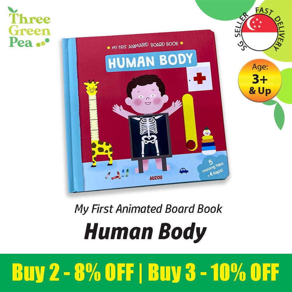 My First Animated Board Book - Human Body | For Children Ages 3+ | Interactive Storytelling with Kids