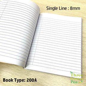 Exercise Books (Single Line or three lines) for Practice - School Stationery [Bundle of 10]
