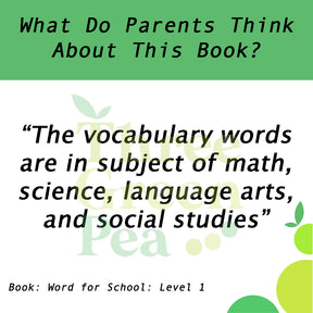 Kumon Verbal Skills Workbooks - My Book Of Words For School Level 1