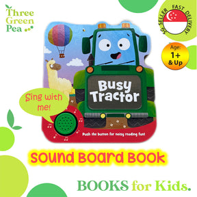 Shaped Sound Board Books for Toddlers : Busy Tractor - Read-Along Storybooks - For Babies & Toddlers