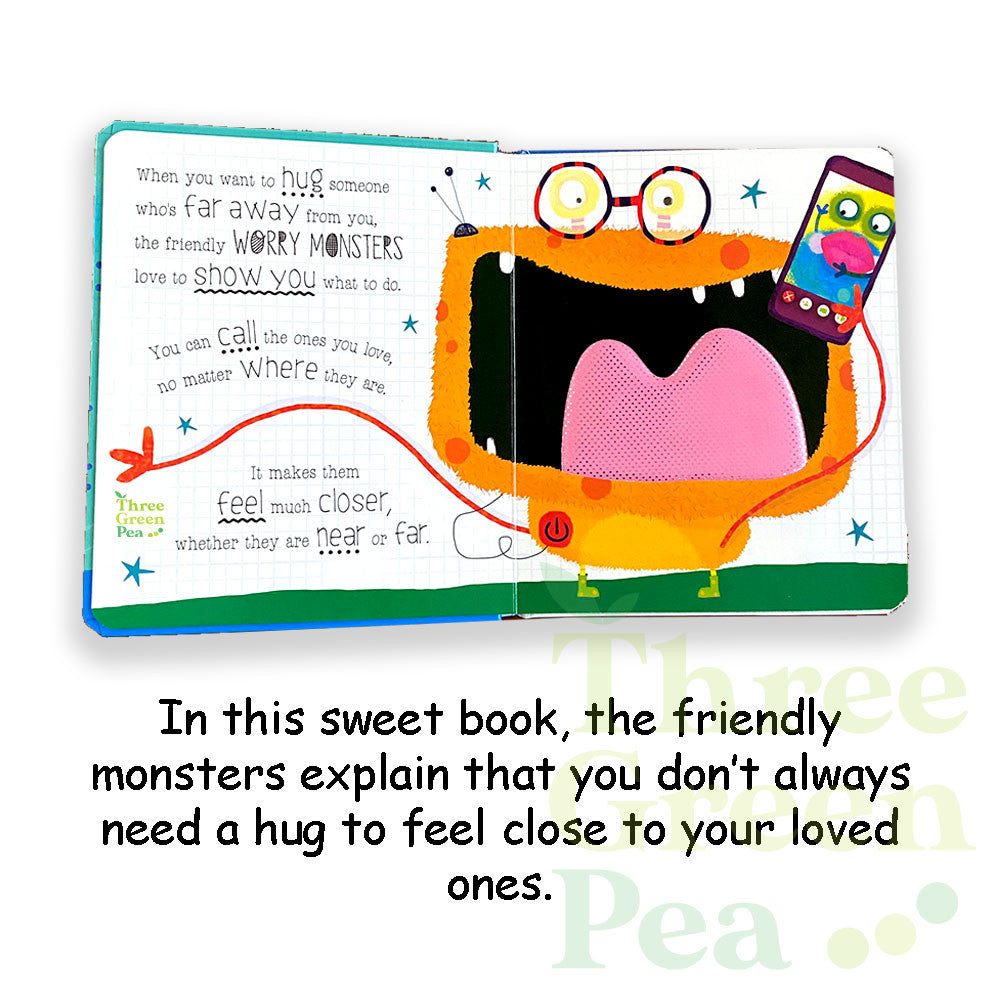 Children Sensory Books - Touch and Feel Worry Monsters Can I have a Hug / Time for School Suitable for Age 1 [B4-2]