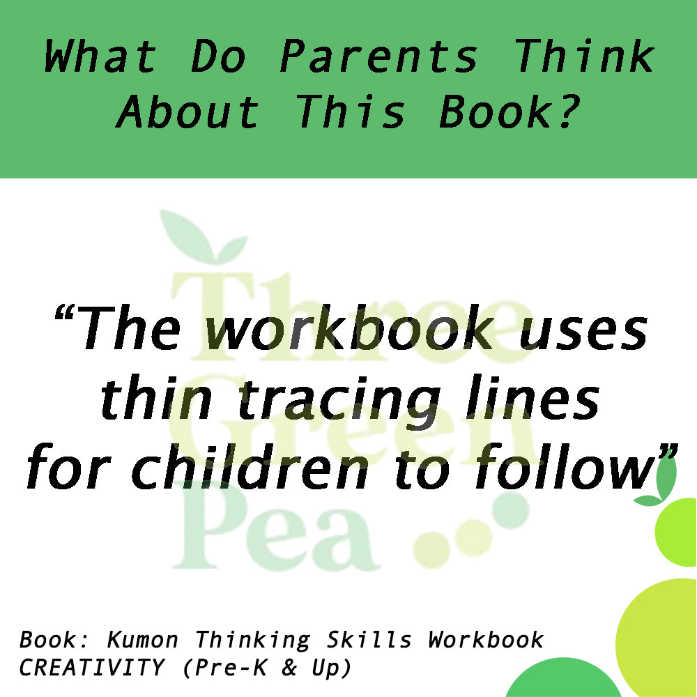 Kumon Thinking Skills Workbook CREATIVITY (Pre-K and Up)