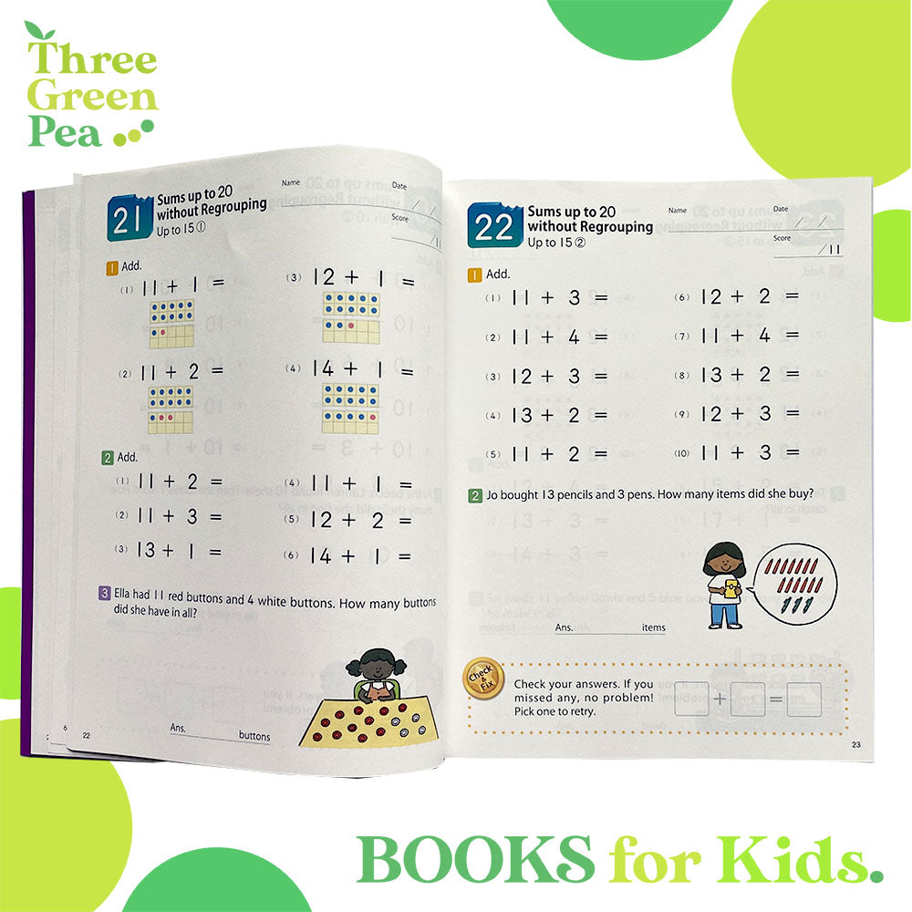 Kumon Math Skills Workbook - MathBites - Grade 1 Addition and Subtraction