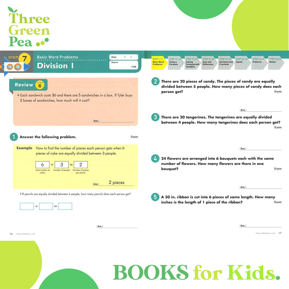 Kumon Grade 3-6 Math Boosters (Word Problems)