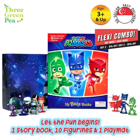 My Busy Book - PJ Masks 10 Figurines, 1 Playmat and 1 Story Board Book Great Gift Ideas for Children [B1-1]