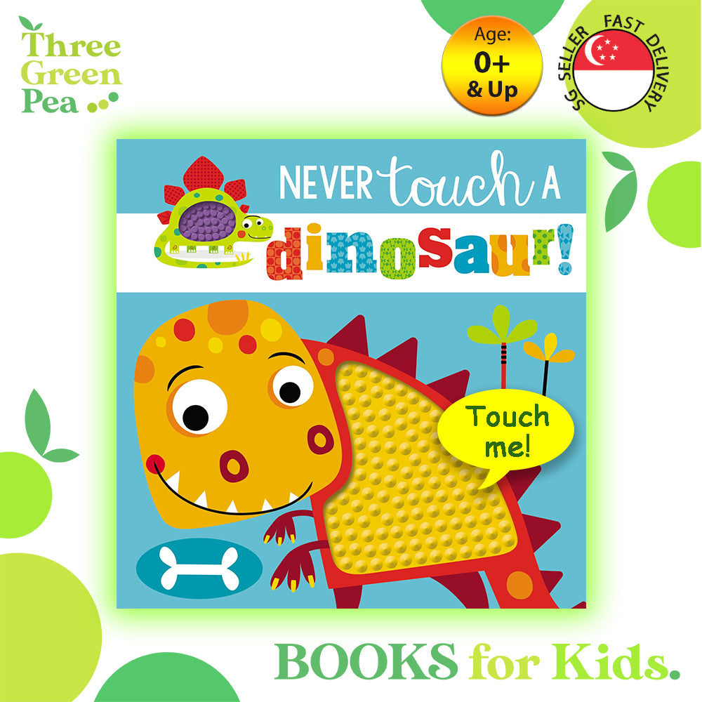 Touch and Feel Book Never Touch a Dinosaur Children Board Book for babies [B1-1]