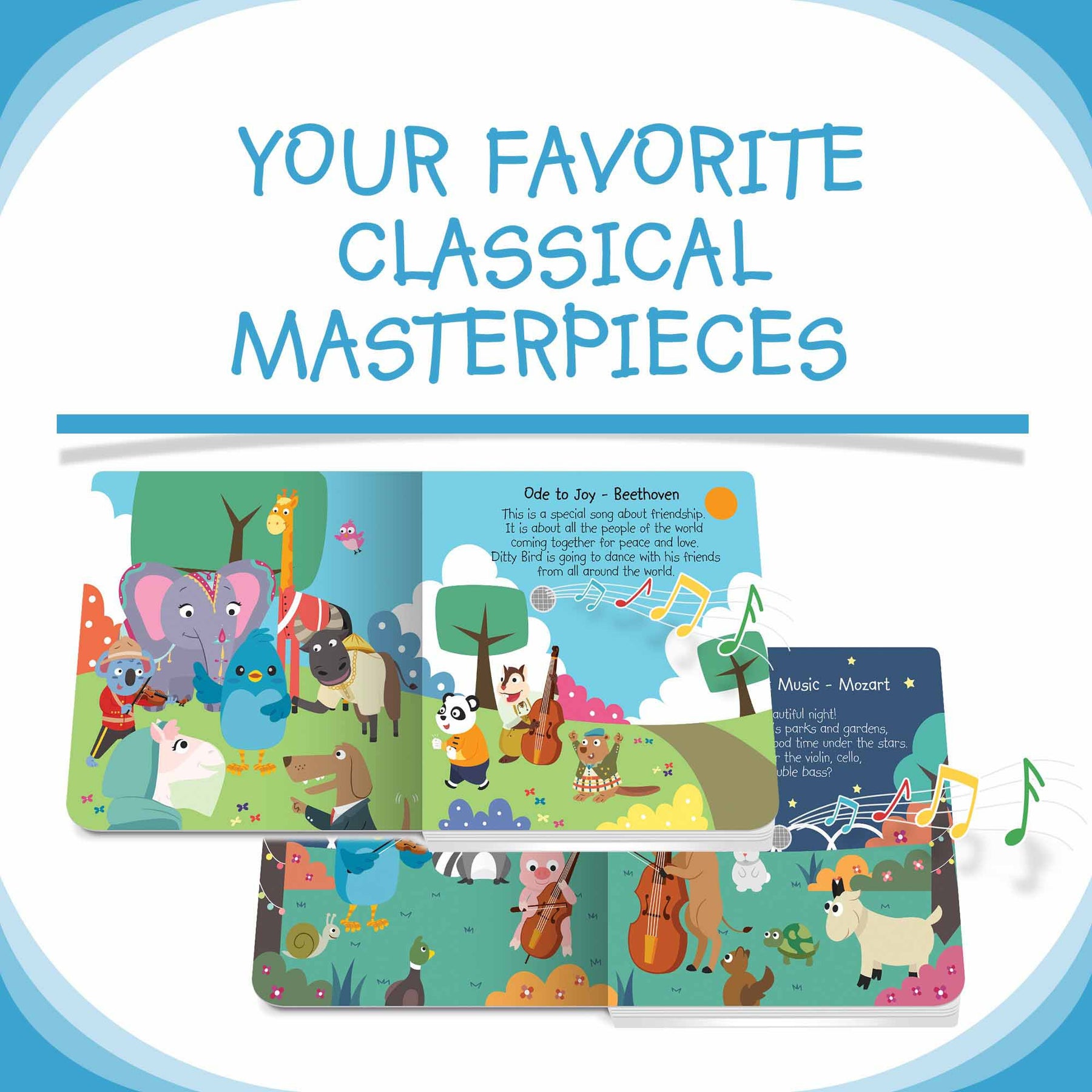 Ditty Bird Classical Music Book [Authentic] - Audio Sound Book for Children Ages 1+ Ready Stocks [B1-3 OTHERS]