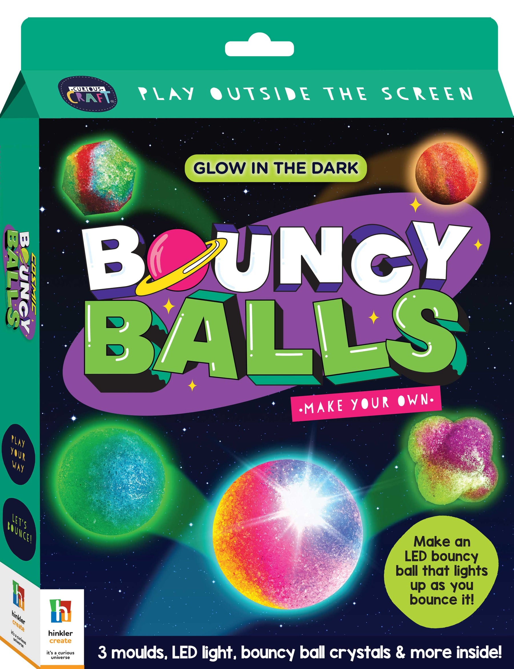 Children Activity Box Set : Make Your Own Bouncy Balls with an LED| Suitable for Age 6 and above | Parent-Child Activities | Engaging / Fun / Interactive