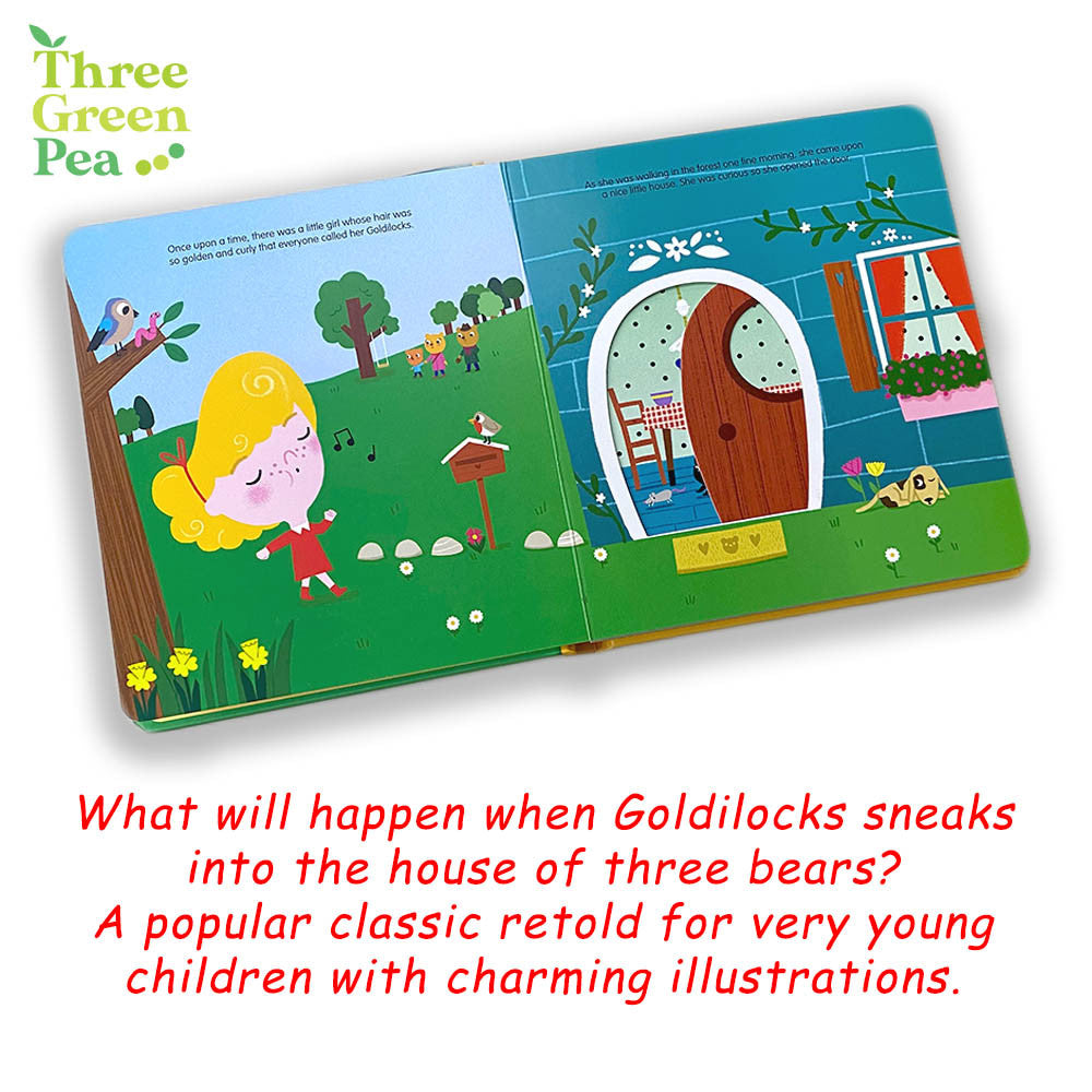 My First Pull-the-tab Fairy Tale Board Book - Goldilocks and the Three Bears For Children Ages 3+ Interactive Storytelling with Kids [B3-4]